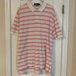 Ralph Lauren Polo Shirt White/Pink